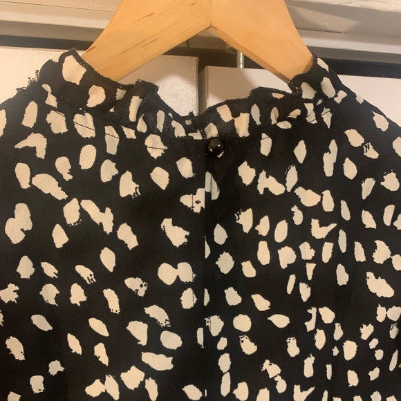 Leopard Ruffle Tunic Top M - Picture 6 of 6